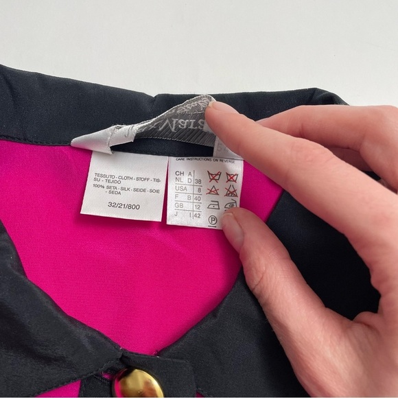 VINTAGE MAX MARA silk button down - Picture 2 of 6